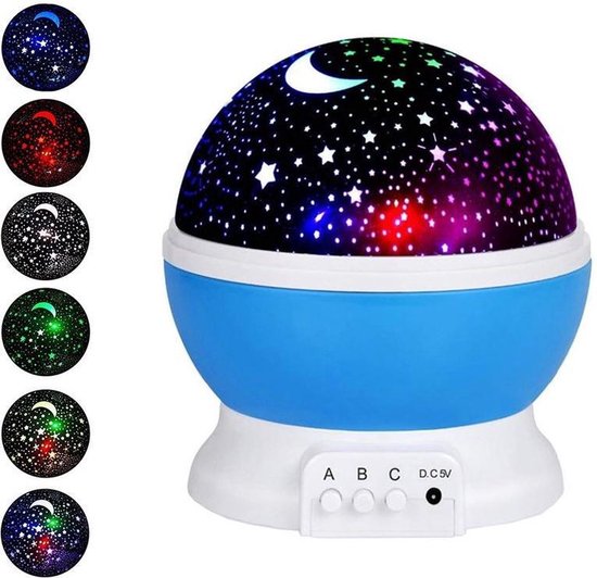 THAR baby nachtlamp met sterrenhemel plafond projectie
