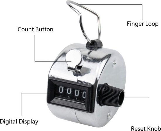 THAR Handmatige Tally Counter – Voor Sport, Events, Magazijn & Bezoekers - Afbeelding 6