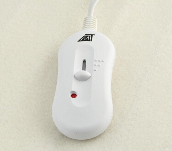 Malatec Elektrische Onderdeken 190x80 cm – 3 Warmtestanden – Wasbaar – Met Afneembare Controller & Automatische Uitschakeling – 65W – Wit - Afbeelding 2