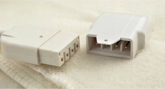 Malatec Elektrische Onderdeken – 150x80 cm – Warmtedeken met 3 Warmtestanden – Wasbaar – Oververhittingsbeveiliging – Wit - Afbeelding 10