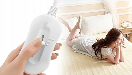 Malatec Elektrische Onderdeken – 150x80 cm – Warmtedeken met 3 Warmtestanden – Wasbaar – Oververhittingsbeveiliging – Wit - Afbeelding 11