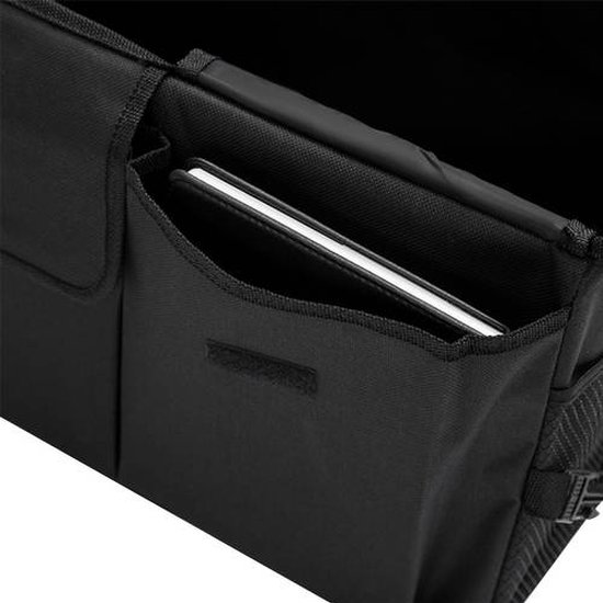 Xtrobb Kofferbak Organizer – Opvouwbare Auto Opbergtas met 3 Sorteervakken – Stevige Handgrepen – Antislip – Zwart – 55x37x27 cm - Afbeelding 5