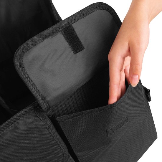 Xtrobb Kofferbak Organizer – Opvouwbare Auto Opbergtas met 3 Sorteervakken – Stevige Handgrepen – Antislip – Zwart – 55x37x27 cm - Afbeelding 8