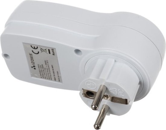Izoxis® Digitale Tijdschakelaar – Programmeerbare Schakelklok voor Stopcontact – Energiebesparende Timer voor Apparaten – 8 Programma’s – LCD Display – 230V - Afbeelding 3