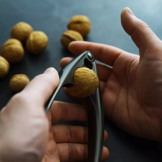 Ruhhy Notenkraker – Zwart Staal met Softgrip Handgrepen – Voor Walnoten & Hazelnoten - Afbeelding 8