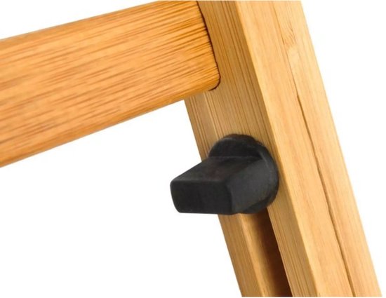 Ruhhy Verstelbare Laptoptafel XL – Houten Laptopstandaard tot 17 Inch – Ergonomisch & Inklapbaar – Met Ventilatiegleuven – Bedtafel of Bureaustandaard - Afbeelding 9