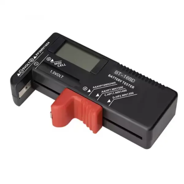 Universele Digitale Batterijtester – Geschikt voor AA, AAA, C, D, 9V & Knopcellen – Batterij Meter Zonder Batterij – Compact & Gebruiksvriendelijk - Afbeelding 5