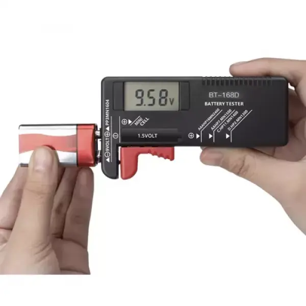 Alecto BTT2 - Compacte universele batterijtester voor AA, AAA, C, D en