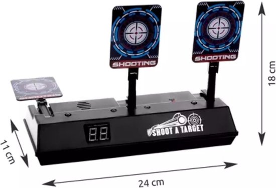 Kruzzel Elektronisch Schild Schietbaan – 3 Doelen – Interactief Schietspel – Doeltraining Game – Outdoor / Indoor - Afbeelding 5