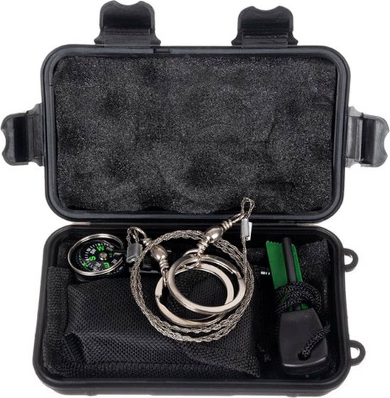 Trizand Survival Set 7-in-1 – Waterdichte Outdoor Survival Kit Multitool – Compact & Compleet - Afbeelding 4