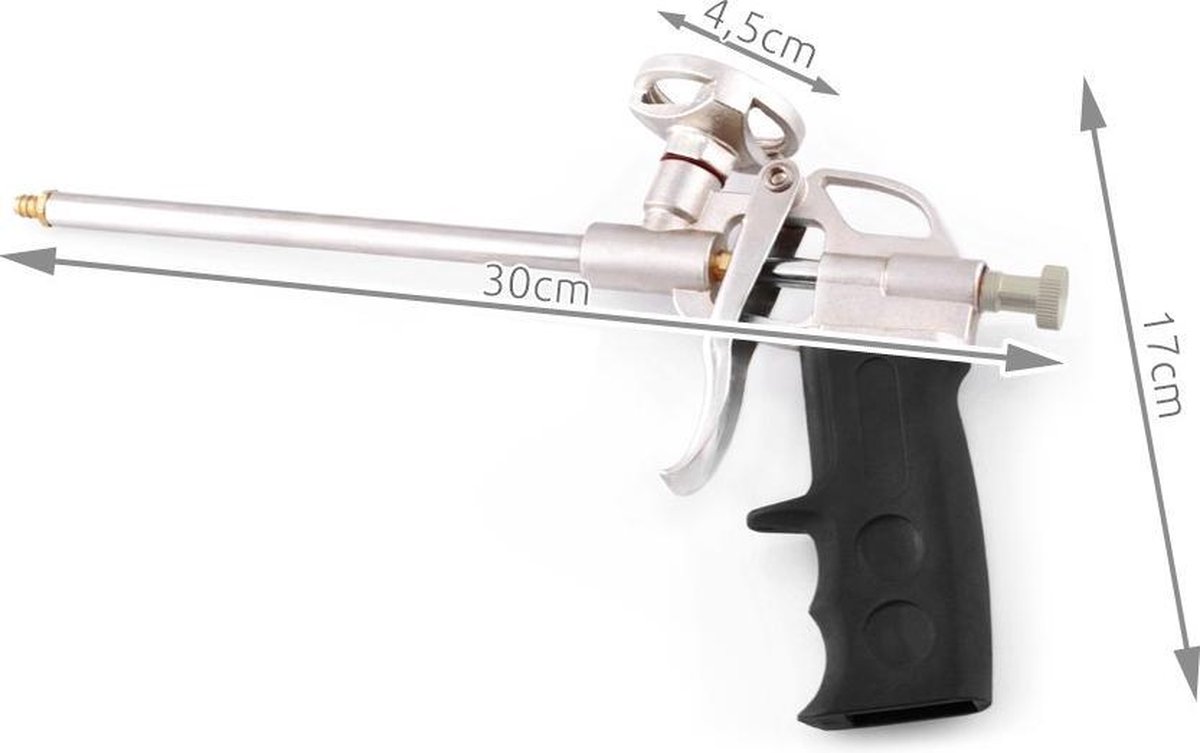 VERK GROUP Purpistool – Universeel Schuimpistool met Metalen Body & PTFE-Lager – Professionele Foam Gun - Afbeelding 2