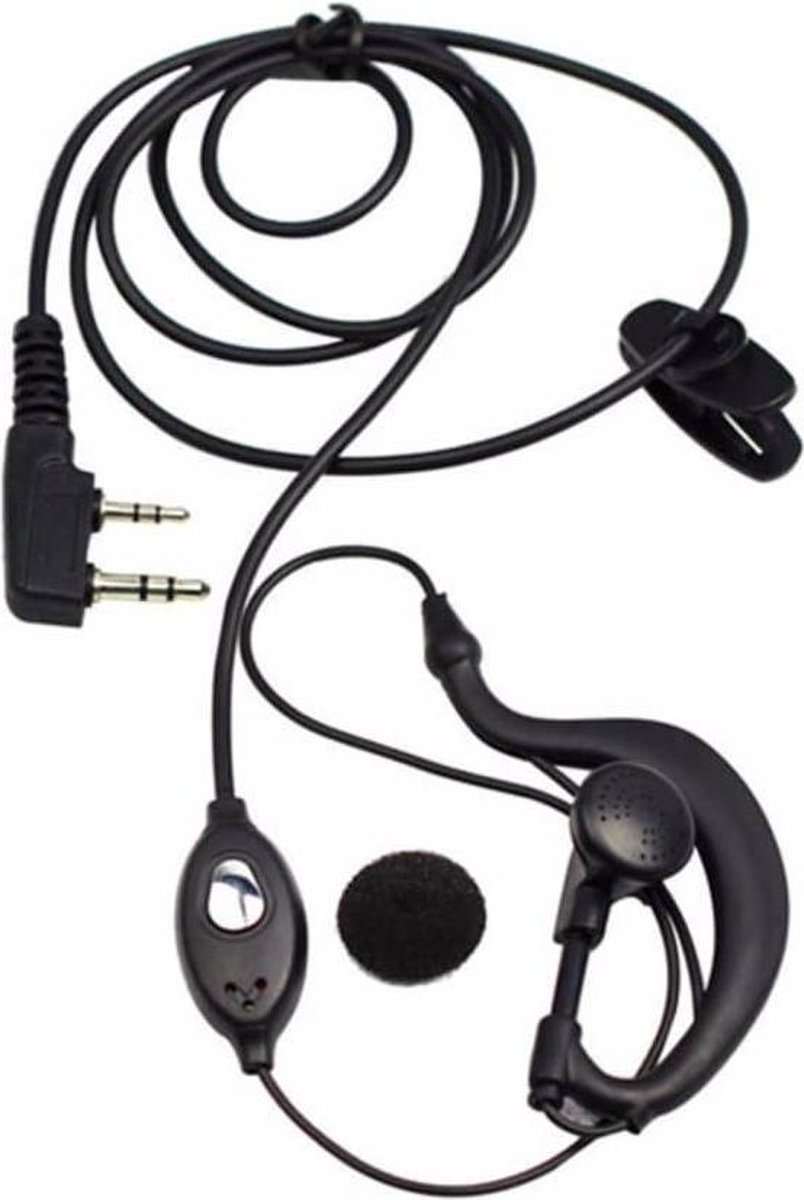 Baofeng headset met PTT knop