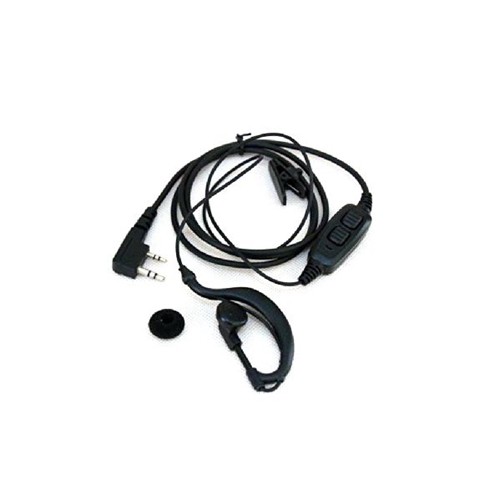 Baofeng Portofoon Headset – G-Shape Oortje met PTT 2-Pin - Afbeelding 6
