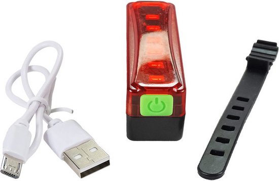 USB Oplaadbaar LED Achterlicht – Rood – Waterdichte Fietsverlichting – 3 Lichtstanden – Compact & Krachtig – Veilig in het Donker - Afbeelding 4