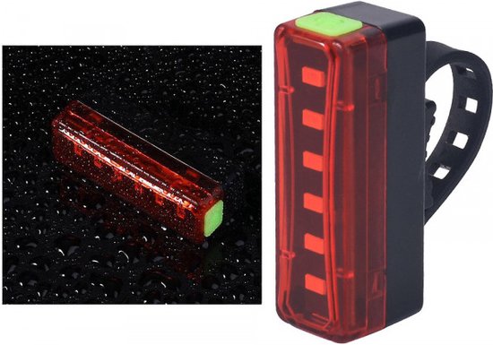 USB Oplaadbaar LED Achterlicht – Rood – Waterdichte Fietsverlichting – 3 Lichtstanden – Compact & Krachtig – Veilig in het Donker - Afbeelding 9