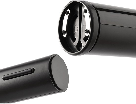 Elektrische Kurkentrekker – Automatische Wijnopener – Zwart – Met Foliesnijder – Wijnaccessoire – Eenvoudig & Snel Ontkurken – Cadeautip - Afbeelding 2