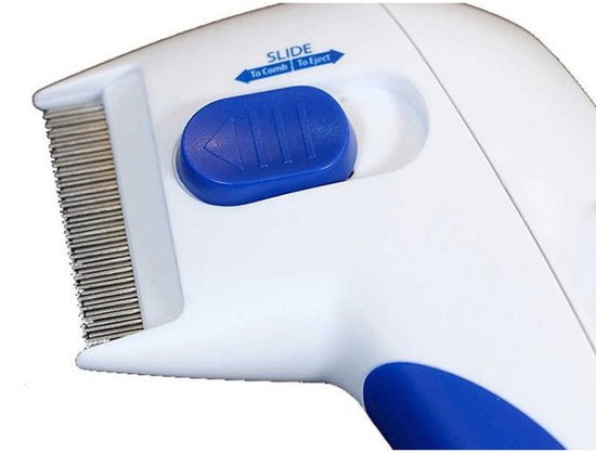 Elektrische Luizenkam voor Kat & Hond – Anti-Luizen Kam Zonder Gif – Veilig & Pijnloos – Geschikt voor Kort & Lang Haar – Draagbaar – Werkt op Batterijen - Afbeelding 4