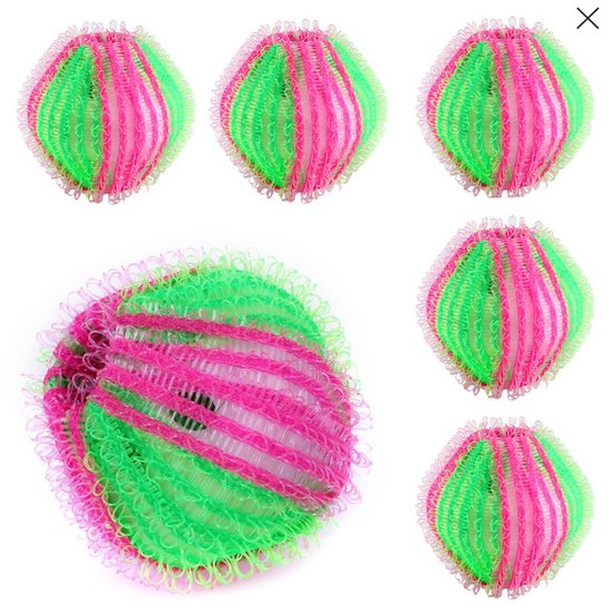 Wasballen Set van 6 – Drogerballen / Wasdrogerballen – Verkort Droogtijd, Minder Kreukels & Statisch – Duurzaam & Herbruikbaar - Afbeelding 2