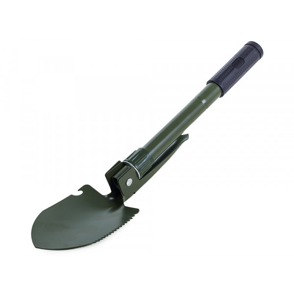 Opvouwbare Pioniersschep – 4-in-1 Schop, Houweel & Zaag – 41,5 cm – Compact, Draagbaar & Inclusief Opberghoes - Afbeelding 2