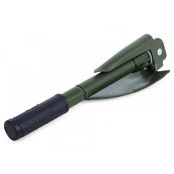 Opvouwbare Pioniersschep – 4-in-1 Schop, Houweel & Zaag – 41,5 cm – Compact, Draagbaar & Inclusief Opberghoes - Afbeelding 3