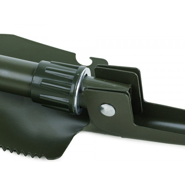 Opvouwbare Pioniersschep – 4-in-1 Schop, Houweel & Zaag – 41,5 cm – Compact, Draagbaar & Inclusief Opberghoes - Afbeelding 7