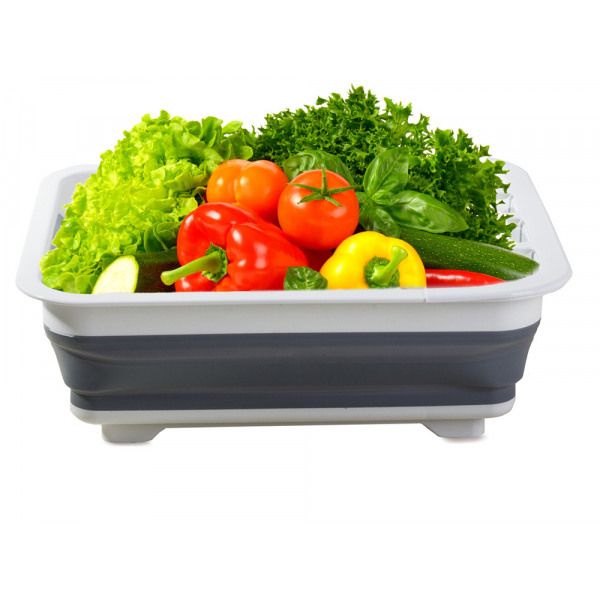 Opvouwbaar Afdruiprek – Siliconen Vaatdroger voor Camping, Caravan & Camper – Inklapbaar, Lichtgewicht & Ruimtebesparend – Voor Borden, Glazen & Bestek - Afbeelding 5