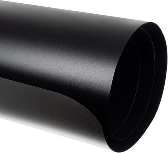 Ruhhy® Zwarte Vloerbeschermer Bureaustoelmat – 90×130 cm – PVC Stoelmat voor Harde Vloeren – Krasbestendig & Geluiddempend - Afbeelding 2