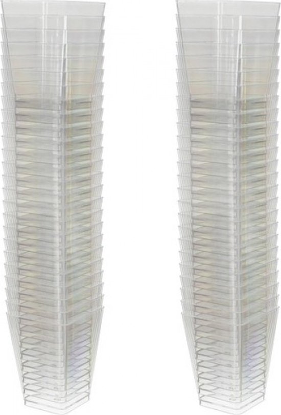 Ruhhy Dessertbekers 120 ml – Transparante Kunststof Amuseschaaltjes – Set van 50 Stuks - Afbeelding 12