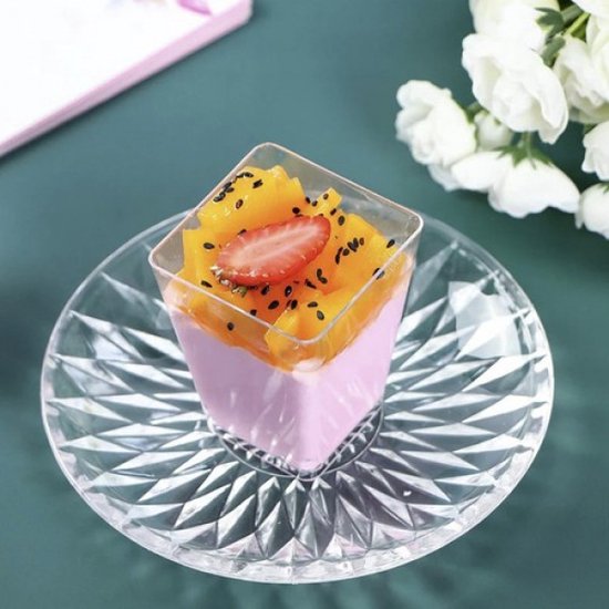 Ruhhy Dessertbekers 120 ml – Transparante Kunststof Amuseschaaltjes – Set van 50 Stuks - Afbeelding 3