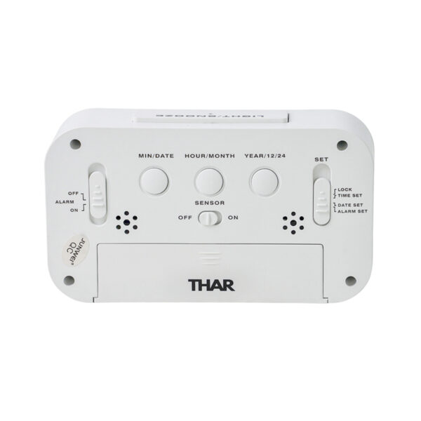 THAR Digitale Wekker – LED Klok met Alarm, Temperatuur & Kalender - Afbeelding 4