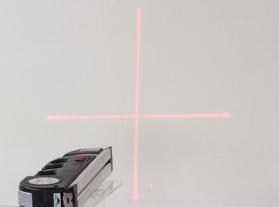 Professionele Laserwaterpas met Liniaal 250 cm – Zelfnivellerend – Waterpas met Laserprojectie & Meetlint – Ideaal voor Klussen, Ophangen & Precisiewerk - Afbeelding 2