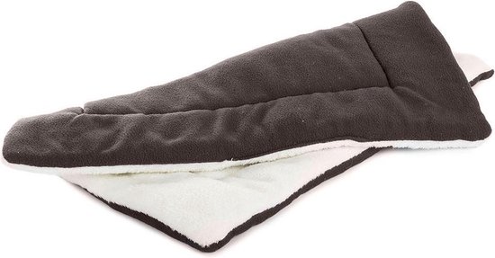 Hondenmand & Kattenmand – Luxe Huisdierenmand – Superzacht & Comfortabel Dierenbed – Rechthoekig Hondenbed & Kattenbed – Met Rand – Voor Kleine en Middelgrote Huisdieren – Wasbaar – Bruin – 50×40×20 cm - Afbeelding 2