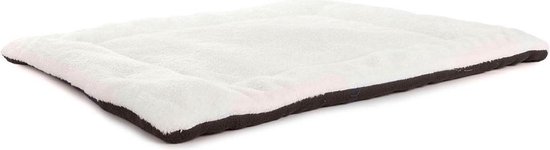 Hondenmand & Kattenmand – Luxe Huisdierenmand – Superzacht & Comfortabel Dierenbed – Rechthoekig Hondenbed & Kattenbed – Met Rand – Voor Kleine en Middelgrote Huisdieren – Wasbaar – Bruin – 50×40×20 cm - Afbeelding 3