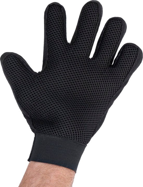 InnovaGoods Relpet Huisdier Handschoen – 2-in-1 Borstel & Massage – Siliconen/Polyester – Grijs/Zwart – Voor Honden & Katten - Afbeelding 8