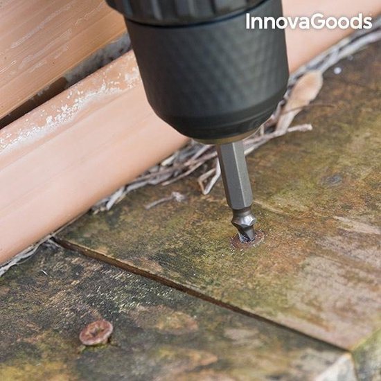 InnovaGoods Boorbitjes – 4-delige Set Schroefverwijderaars – Voor Beschadigde & Versleten Schroeven – Gehard Staal - Afbeelding 3