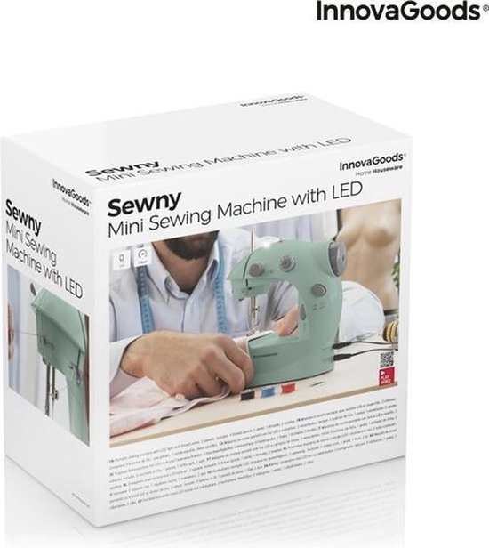 InnovaGoods Sewny Mini Draagbare Naaimachine – Met LED Licht, Draadsnijder & Accessoires – Compact & Elektrisch - Afbeelding 8