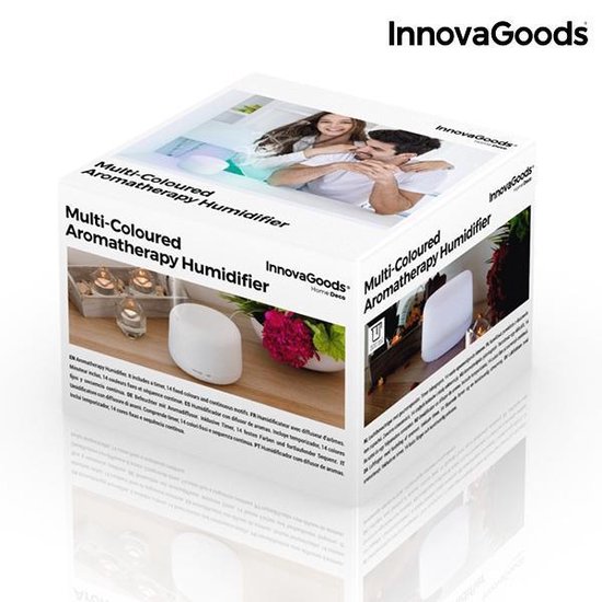 InnovaGoods Mini Luchtbevochtiger met Aromatherapie – 300 ml – LED Verlichting – Stil – Compact en Veilig - Afbeelding 3