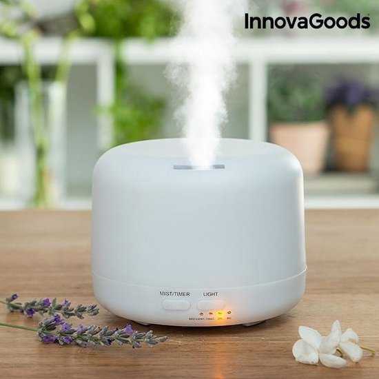 InnovaGoods Mini Luchtbevochtiger met Aromatherapie – 300 ml – LED Verlichting – Stil – Compact en Veilig - Afbeelding 4