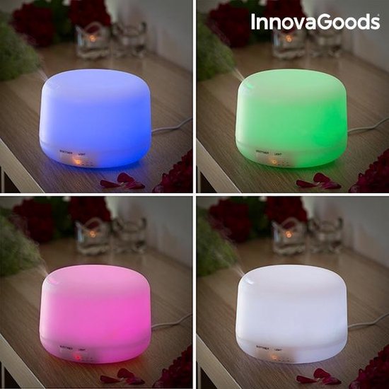 InnovaGoods Mini Luchtbevochtiger met Aromatherapie – 300 ml – LED Verlichting – Stil – Compact en Veilig - Afbeelding 6