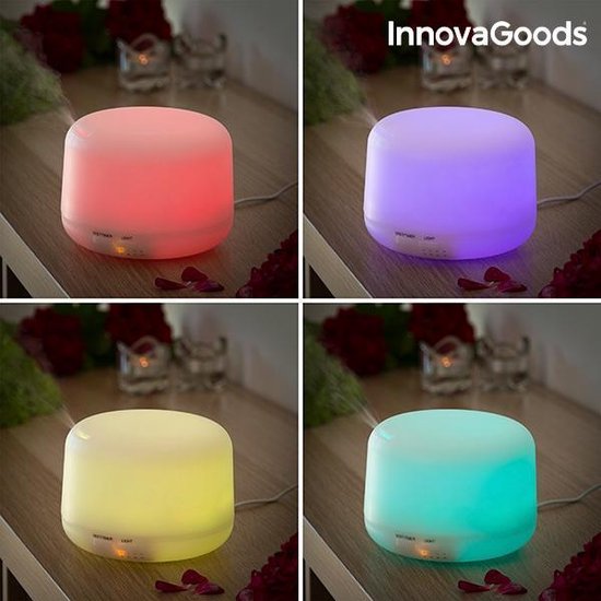 InnovaGoods Mini Luchtbevochtiger met Aromatherapie – 300 ml – LED Verlichting – Stil – Compact en Veilig - Afbeelding 7