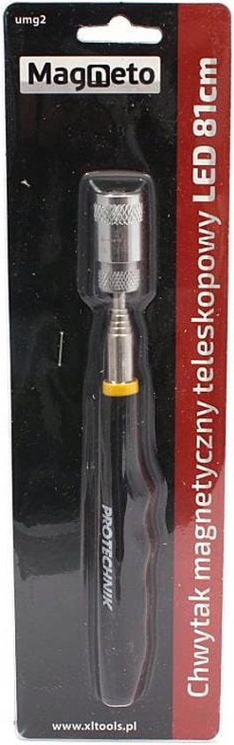Magneto Telescopische Magneetstok met LED – Uitschuifbare Magneetpen tot 81 cm – Magnetische Grijper & Zaklampfunctie - Afbeelding 4