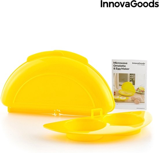 InnovaGoods Omeletmaker voor de Magnetron – Snel & Gezond Omeletten en Gepocheerde Eieren Bereiden - Afbeelding 4