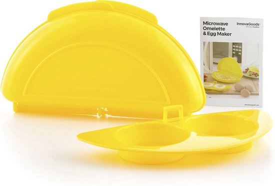 InnovaGoods Omeletmaker voor de Magnetron – Snel & Gezond Omeletten en Gepocheerde Eieren Bereiden - Afbeelding 5