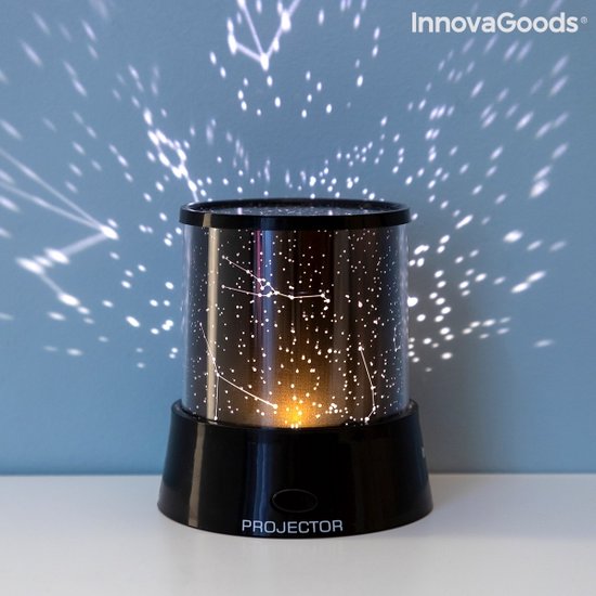 Innovagoods LED Galaxy Projector – Sterrenhemel Nachtlamp & Sfeerverlichting – Voor Kinderkamer, Slaapkamer & Feest - Afbeelding 2
