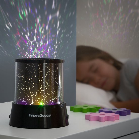 Innovagoods LED Galaxy Projector – Sterrenhemel Nachtlamp & Sfeerverlichting – Voor Kinderkamer, Slaapkamer & Feest - Afbeelding 7