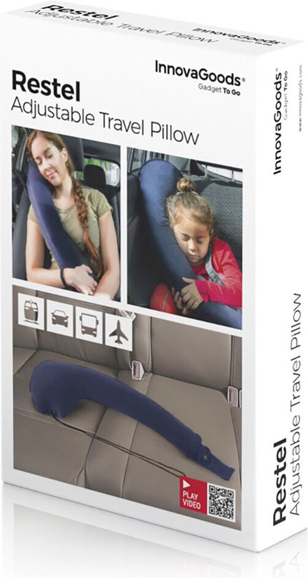 Opblaasbaar Reiskussen met Stoelbevestiging InnovaGoods - Afbeelding 9