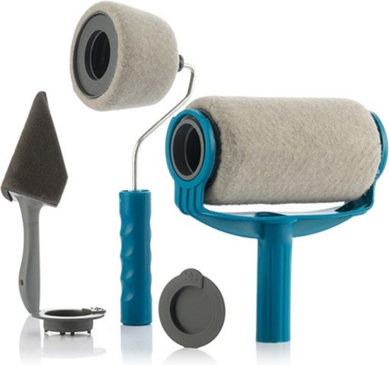 InnovaGoods Roll N’ Paint – Anti-Druip Verfroller Set (5-delig) – Navulbaar – Met Verlengstok – Druppelvrij Schilderen - Afbeelding 7