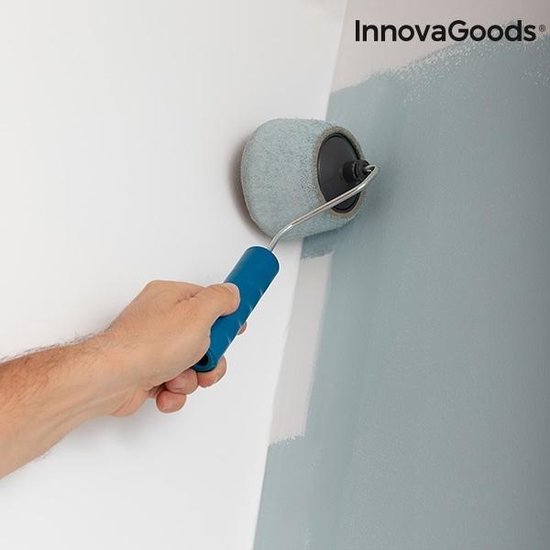 InnovaGoods Roll N’ Paint – Anti-Druip Verfroller Set (5-delig) – Navulbaar – Met Verlengstok – Druppelvrij Schilderen - Afbeelding 8