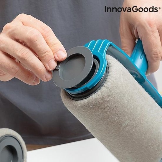 InnovaGoods Roll N’ Paint – Anti-Druip Verfroller Set (5-delig) – Navulbaar – Met Verlengstok – Druppelvrij Schilderen - Afbeelding 9