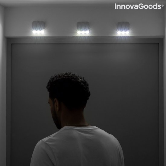 InnovaGoods Lumtoo LED Lamp met Bewegingssensor – 2 Stuks – Automatische Draadloze Verlichting – Voor Binnen en Buiten – Grijs - Afbeelding 11